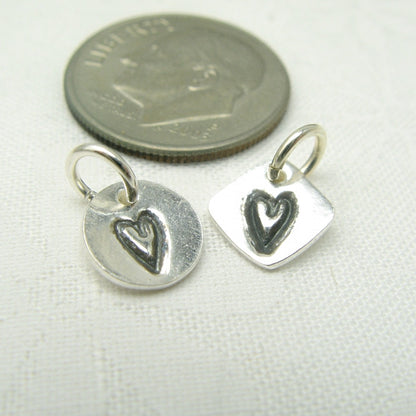 Tiny Heart Charm - Cloverleaf Jewelry
