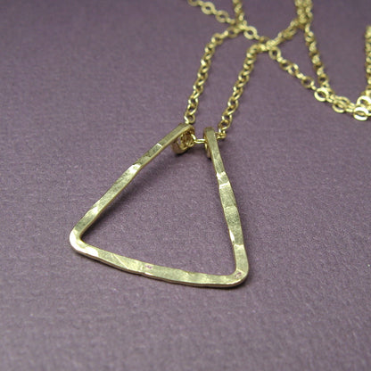 Triangle Gold Necklace - Cloverleaf Jewelry