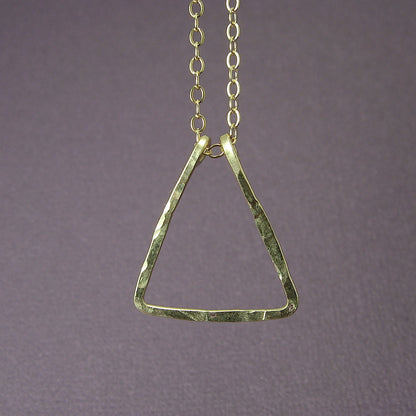Triangle Gold Necklace - Cloverleaf Jewelry