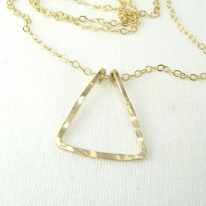 Triangle Gold Necklace - Cloverleaf Jewelry