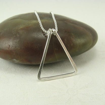 Triangle Silver Necklace - Cloverleaf Jewelry