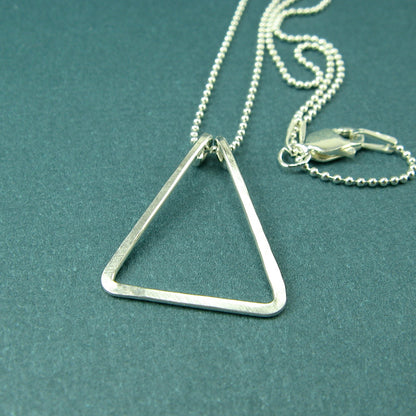 Triangle Silver Necklace - Cloverleaf Jewelry