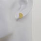 Truly Gold Post Earrings, SemiCircle - Cloverleaf Jewelry