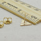 Truly Gold Post Earrings, Triangle - Cloverleaf Jewelry
