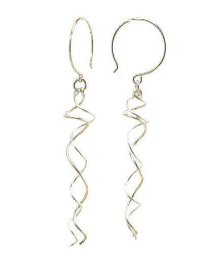Twirl Silver Earrings - Cloverleaf Jewelry