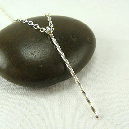 Twizzler Silver Necklace - Cloverleaf Jewelry