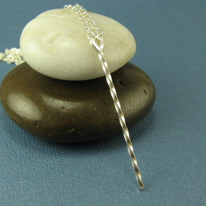 Twizzler Silver Necklace - Cloverleaf Jewelry