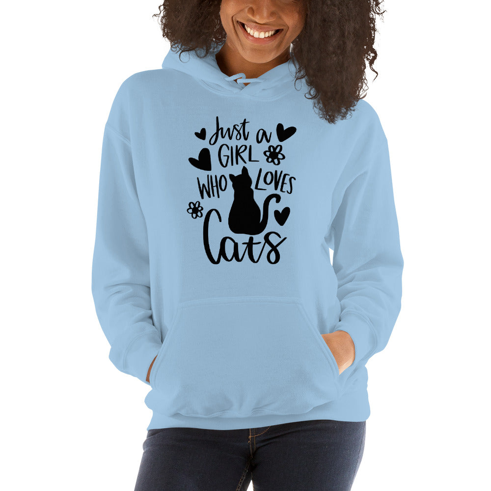 Just A Girl Who Loves Cats Hoodie Sweatshirt
