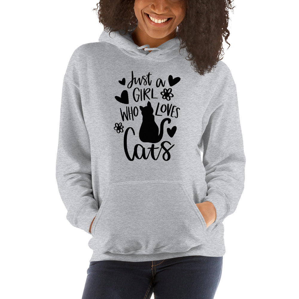 Just A Girl Who Loves Cats Hoodie Sweatshirt