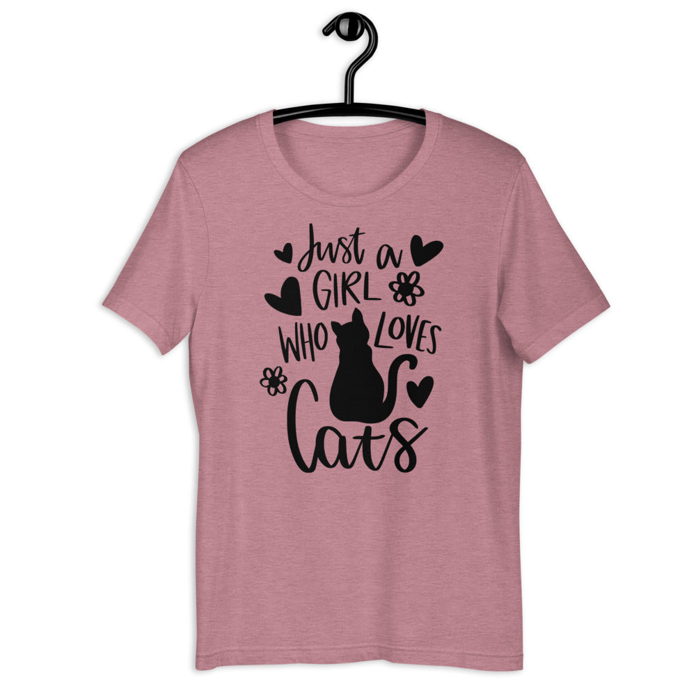 Just a Girl Who Loves Cats Short-Sleeve T-Shirt