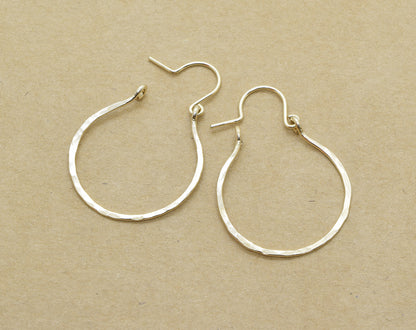 Vale Gold Hoop Earrings - Cloverleaf Jewelry