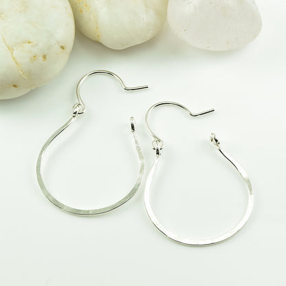 Vale Silver Hoop Earrings - Cloverleaf Jewelry
