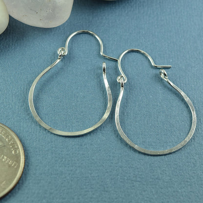 Vale Silver Hoop Earrings - Cloverleaf Jewelry