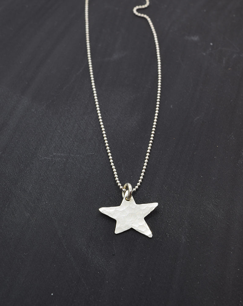 Wish Silver Star Necklace