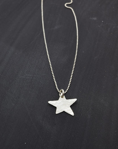 Wish Silver Star Necklace - Cloverleaf Jewelry