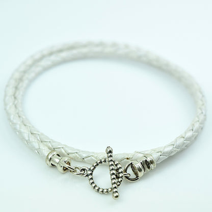 Leather Double Wrap Bolo Bracelet - Cloverleaf Jewelry